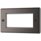 LAP  4-Module Modular Faceplate Black Nickel