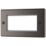 LAP  4-Module Modular Faceplate Black Nickel