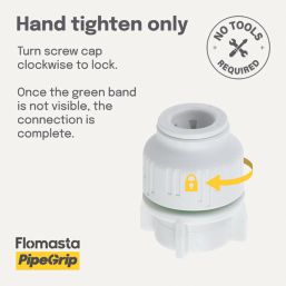 Flomasta  Plastic Push-Fit Stop End 10mm