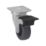 Essentials Heavy Duty TPR Braked Swivel Castor 50mm Grey