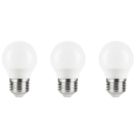 LAP  E27 Mini Globe LED Light Bulb  470lm 4.2W 3 Pack