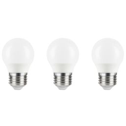 LAP  E27 Mini Globe LED Light Bulb  470lm 4.2W 3 Pack