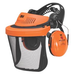 3M Peltor G500 Forestry Combination with Ear Defenders & Visor Black/Orange