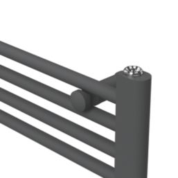 Flomasta 1000mm x 600mm 1761BTU Anthracite Flat  Towel Radiator