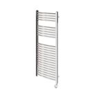 Flomasta 1200mm x 500mm 1024BTU Chrome Curved Electric Towel Radiator