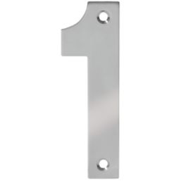 Eclipse Door Numeral 1 Polished Stainless Steel 100mm