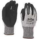 Site  Gloves Grey / Black Medium