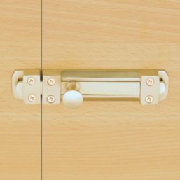 Smith & Locke Straight Door Bolt Brass-Effect 100mm