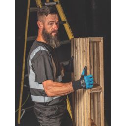 Wonder Grip WG-422 Bee-Smart General Handling Gloves Black/Blue Medium