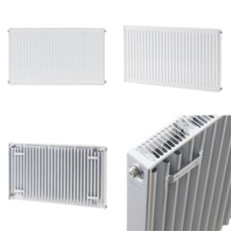 Flomasta 600mm x 1000mm 3244BTU White Type 11 Convector Radiator