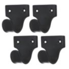 Smith & Locke Sash Window Handles Matt Black 50mm x 50mm 4 Pack