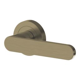 Cooke & Lewis Maugan Lever on Rose Door Handles Pair Antique Brass