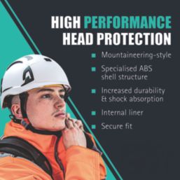 JSP EVO ALTA Dualswitch Safety Helmet with Chinstrap Black