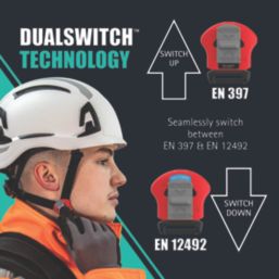 JSP EVO ALTA Dualswitch Safety Helmet with Chinstrap Black