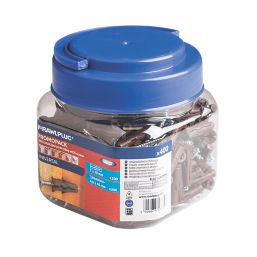 Rawlplug Uno Wall Plugs & Screws 7mm x 30mm 200 Pack