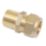 Flomasta  Brass Compression Adapting Male Coupler 22mm x 3/4"