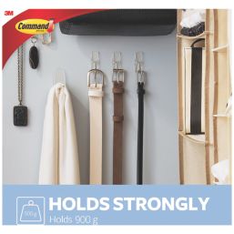 Command Clear Self-Adhesive Medium Wire Toggle Hook 10 Pack