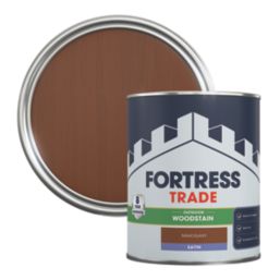 Fortress Trade 750ml Mahogany Satin Water-Based Exterior Wood Stain