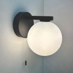 Saxby Nexus Bathroom Wall Light Black/White