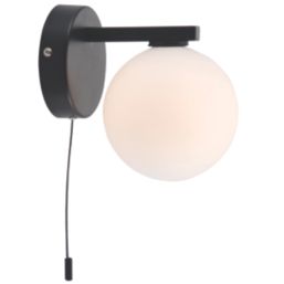 Saxby Nexus Bathroom Wall Light Black/White