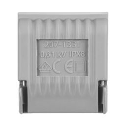 Wago 207-1331 3-Entry IPX8 Gelbox for Splicing Connectors Grey  4 Pack
