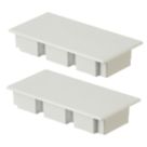 Deta TTE  Maxi Trunking End Caps 100mm x 50mm 2 Pack