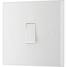 British General 900 Series 10AX 1-Gang 1-Way Light Switch  White