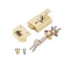 Smith & Locke   Deadlock Night Latch Brass Effect 60mm Backset