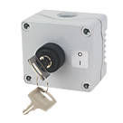Hylec 1DE.01.09AG-SF 10A Double Pole Key Selector Switch NO/NC
