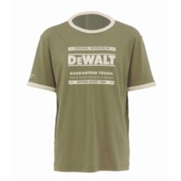 DEWALT Bakesfield Short Sleeve T-Shirts Olive / Navy Large 42" Chest 2 Pack