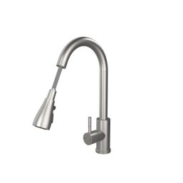 ETAL Luxr  Pull-Out Style Kitchen Mixer Tap Brushed Steel Finish