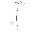 Mira Evoco Rear-Fed Concealed Chrome Thermostatic Built-In Mixer Shower