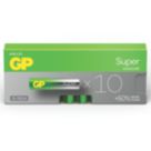 GP Batteries Super AAA Alkaline Batteries 10 Pack