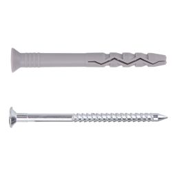 Easyfix  Nylon & Steel Countersunk Head Hammer Fixings 8mm x 60mm 20 Pack