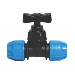 FloPlast MDPE Plastic Stop Cock 25mm x 25mm