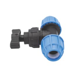 FloPlast MDPE Plastic Stop Cock 25mm x 25mm