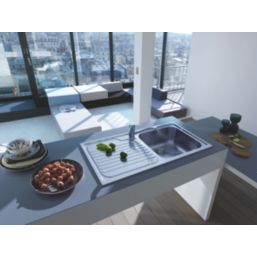 Franke Galassia 1 Bowl Stainless Steel Inset Kitchen Sink  1000mm x 500mm