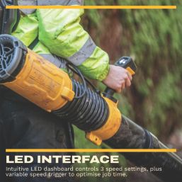 DEWALT  DCMBBL800N-XJ 54V Li-Ion XR FlexVolt Brushless Cordless Backpack Leaf Blower - Bare
