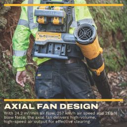 DEWALT  DCMBBL800N-XJ 54V Li-Ion XR FlexVolt Brushless Cordless Backpack Leaf Blower - Bare