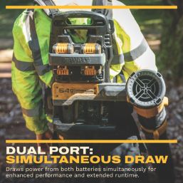 DEWALT  DCMBBL800N-XJ 54V Li-Ion XR FlexVolt Brushless Cordless Backpack Leaf Blower - Bare