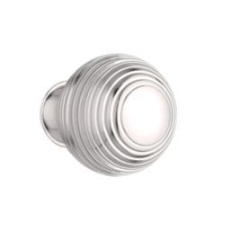 Elite Knobs & Handles Reeded Cabinet Knob Polished Nickel 30mm