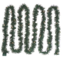 5.5m Indoor  Battery LED Pre Lit Artificial Christmas Garland