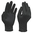 Site SDG310 Nitrile Powder-Free Disposable Grip Gloves Black Medium 50 Pack