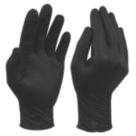 Site SDG310 Nitrile Powder-Free Disposable Grip Gloves Black Medium 50 Pack