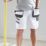 Site Kirksey Shorts White/Grey 34" W