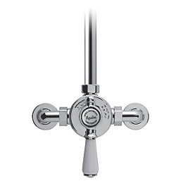 Mira Realm ER Rear-Fed Exposed Chrome Thermostatic Shower
