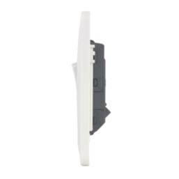 Hager Sollysta WMPS12  10AX 1-Gang 2-Way Light Switch  White