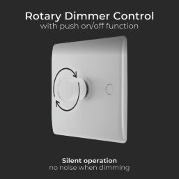 British General 800 Series 1-Gang 2-Way LED Dimmer Switch  White