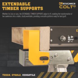 Roughneck Colt 600E Heavy Duty Height-Adjustable Sawhorse 895mm