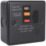 British General  13A Unswitched Metal Clad Passive RCD Fused Spur & Flex Outlet with Colour-Matched Inserts